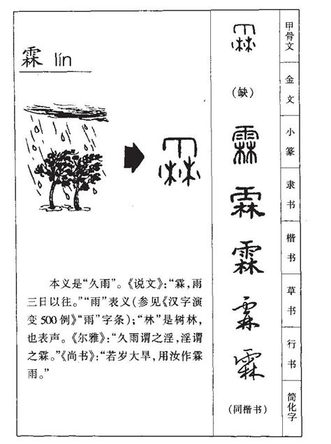 霖字意思|霖